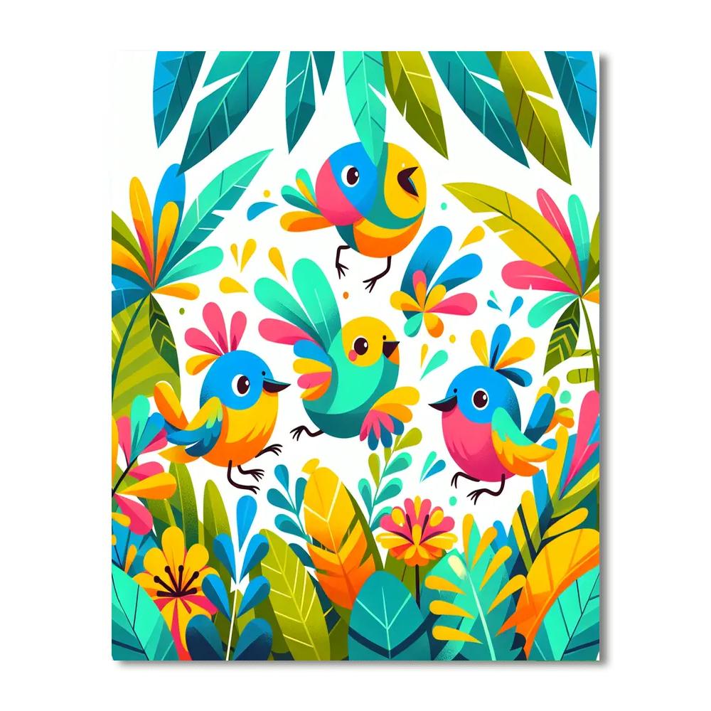 Feathered Fiesta Numbered Painting Kits