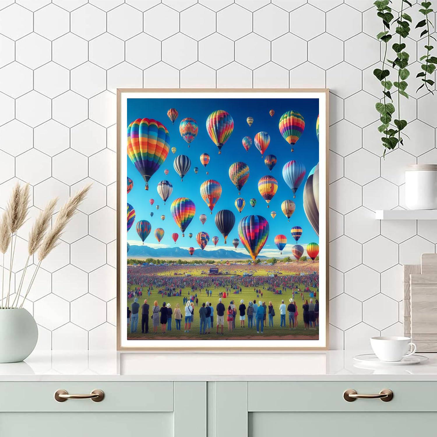International Balloon Fiesta - New Mexico, Usa Paint By Color