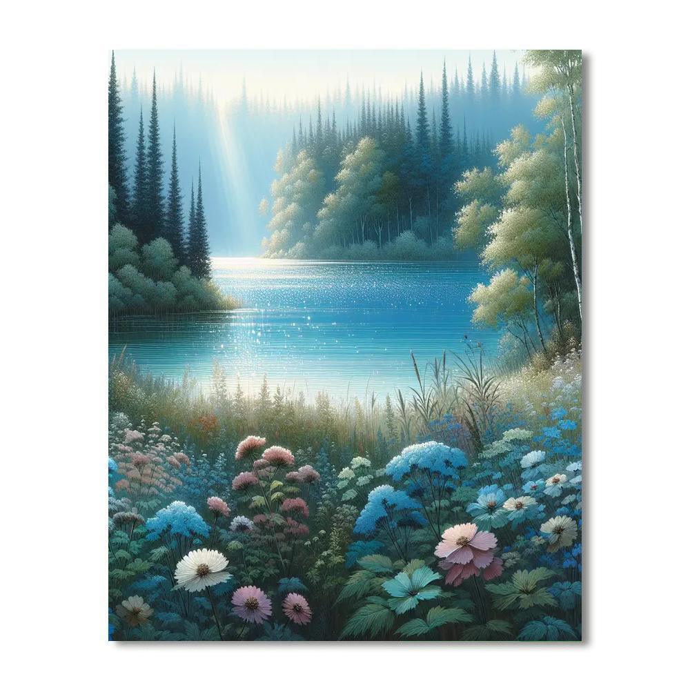 Enchanted Lake Retreat DIY Paint By Numbers