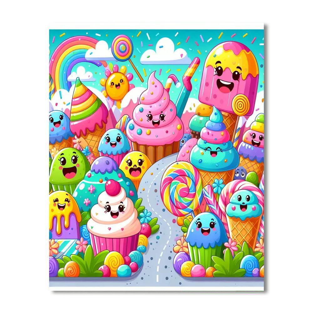 Delightful Dessert Land Paint By Number