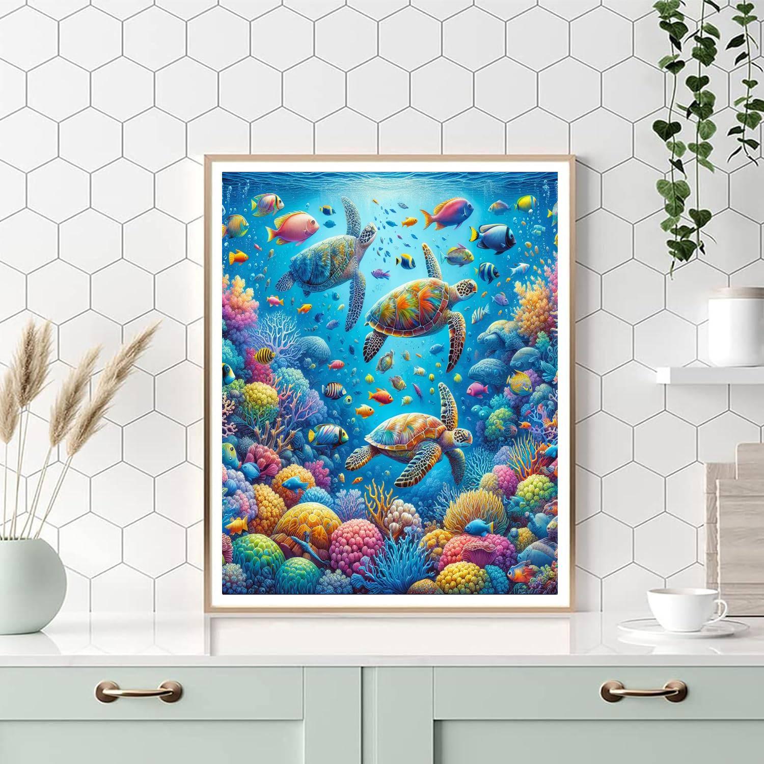 Under The Ocean Waves Paint By Color