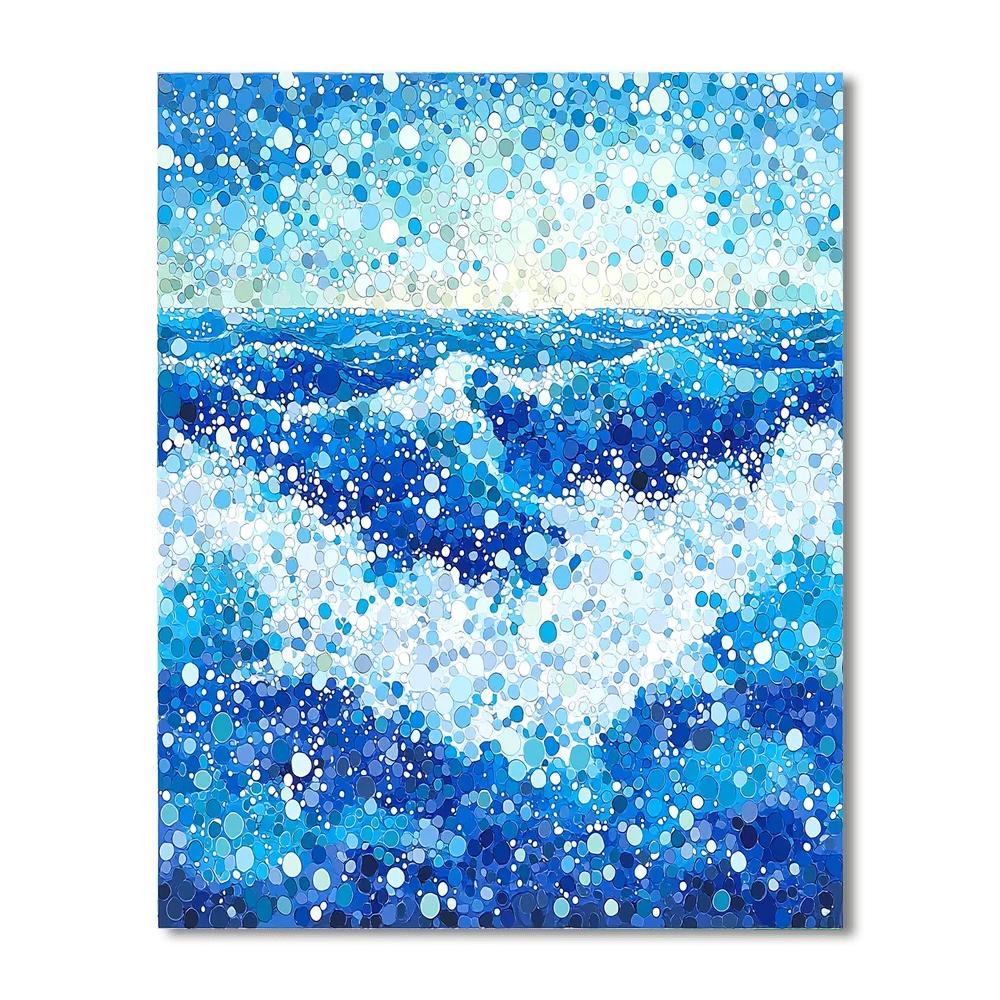 Georges Seurat Inspired Symphony Of The Sea  Number Painting