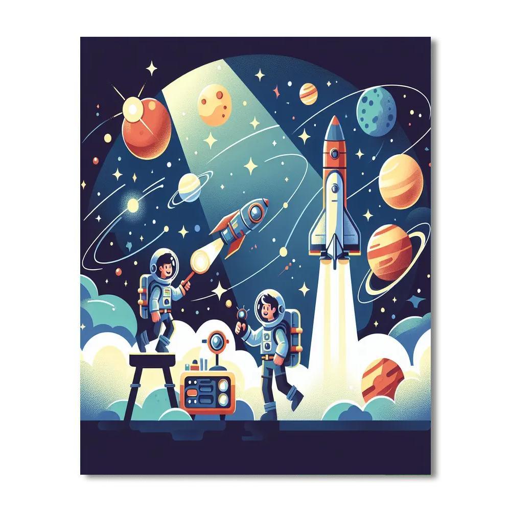 Galactic Journey Explorers Painting By Numbers Kit