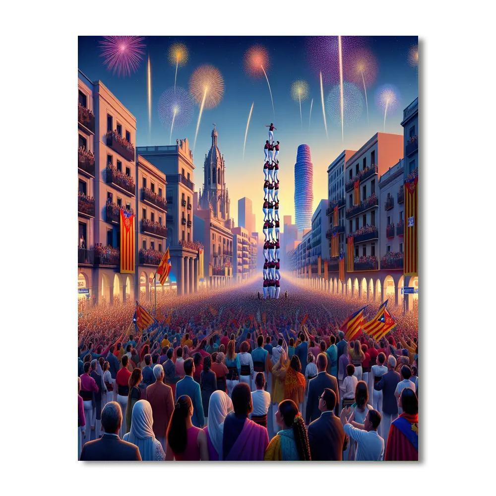 La Mercè Festival - Barcelona DIY Paint By Numbers