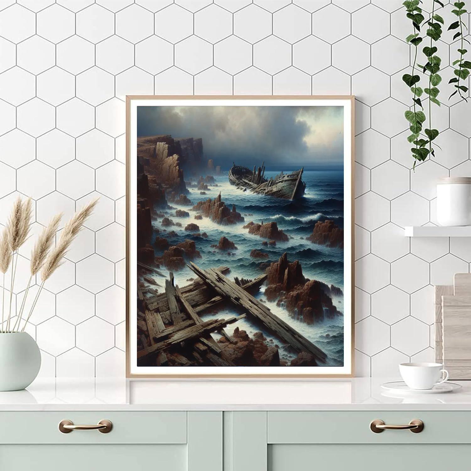 Tales Of Old Shipwrecks Paint By Number