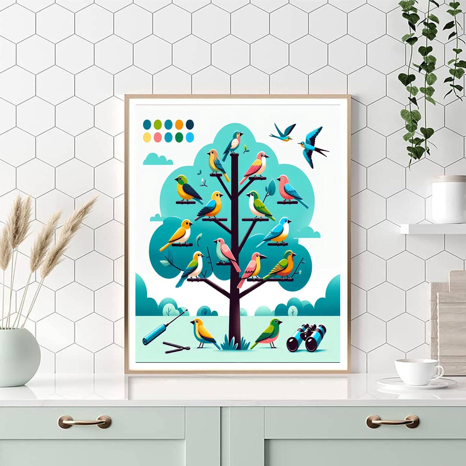 Brilliant Birdwatching Bonanza Painting Number Kit