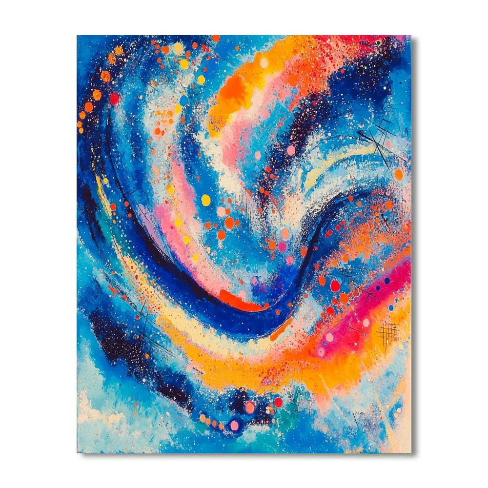 Wassily Kandinsky Inspired Galactic Abstract Exploration  Paint By Number