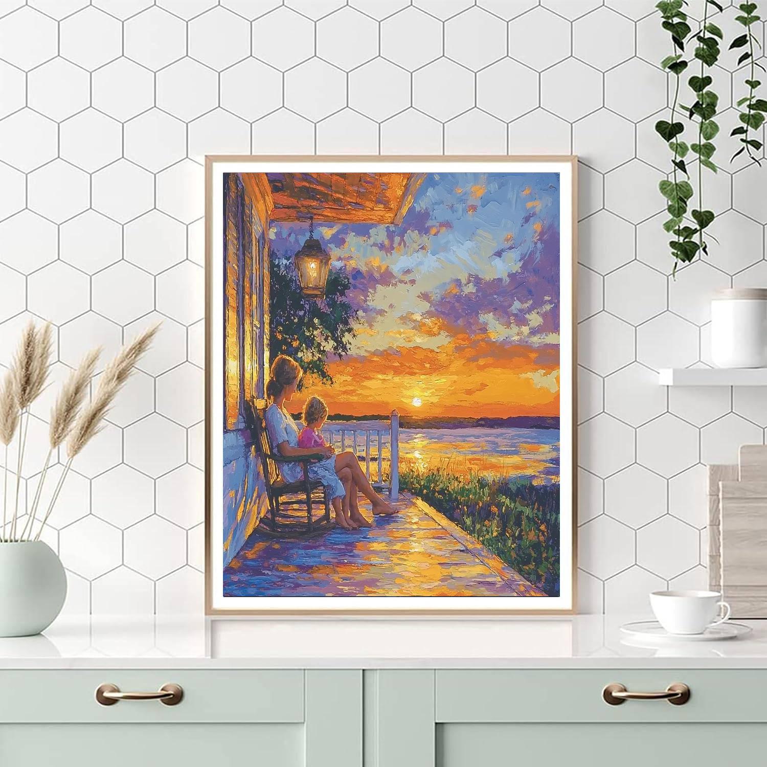 Evening's Golden Glow Painting Number Kit