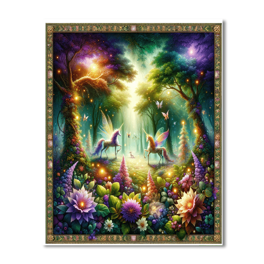 Mysterious Fantasy Forest DIY Paint By Numbers