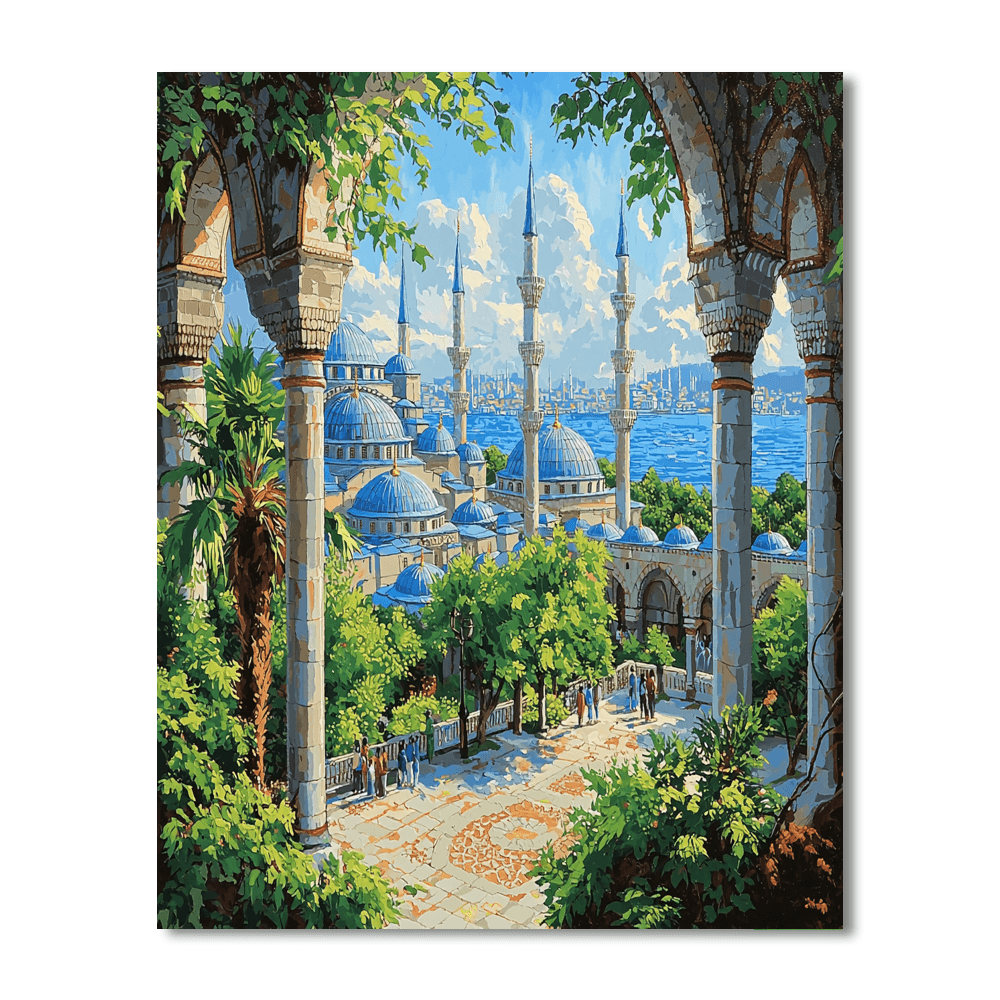 Blue Mosque Paint By Numbers Kits