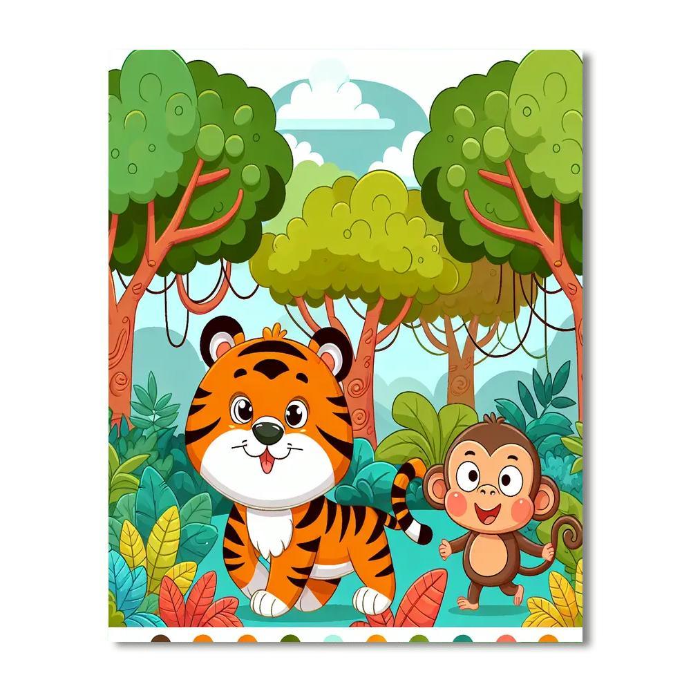 Jungle Exploration Expedition DIY Paint By Numbers