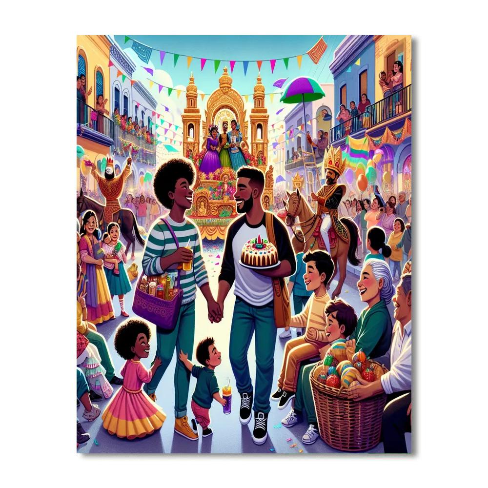 Día De Los Reyes Painting By Numbers Kit