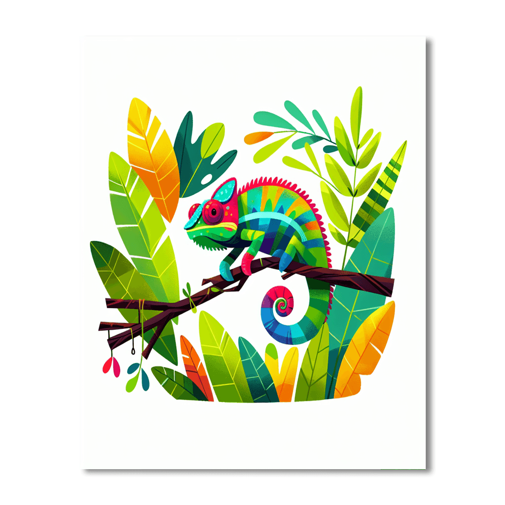 Explorer Chameleon Paint By Numbers
