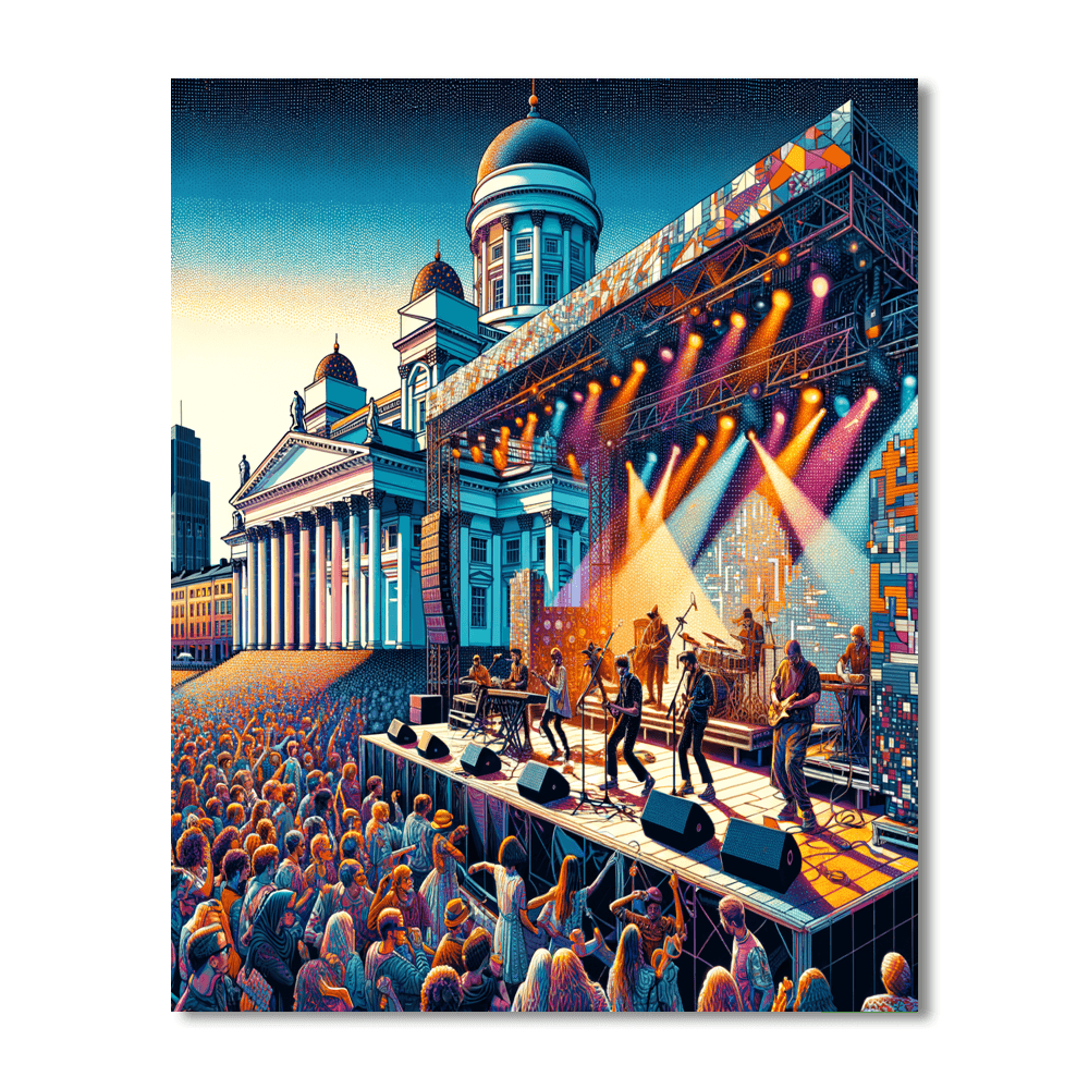 Helsinki Festival - Finland Number Painting