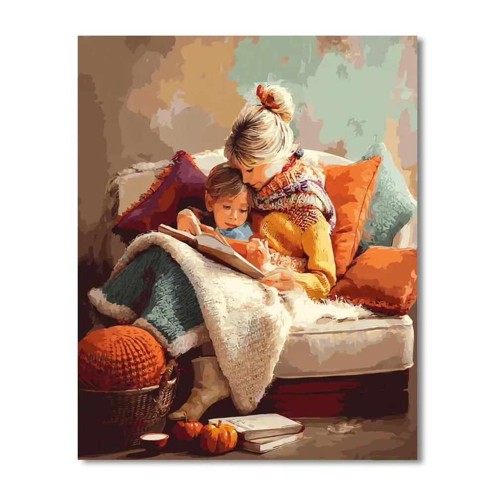 Cuddles On The Couch Paint By Numbers Art