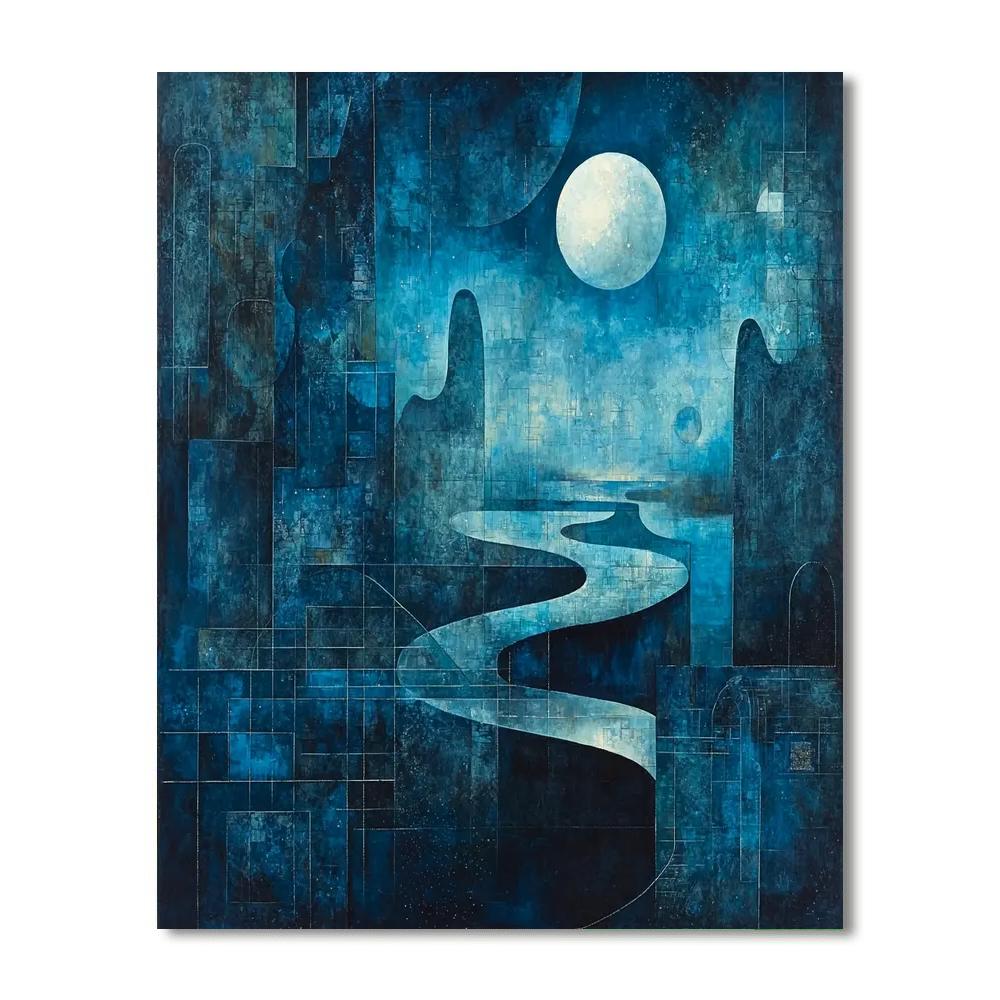 Max Ernst Inspired Nocturnal Elegance  Paint By Numbers Art