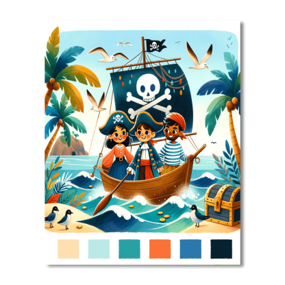 Heroic Adventure Pirates Paint By Color
