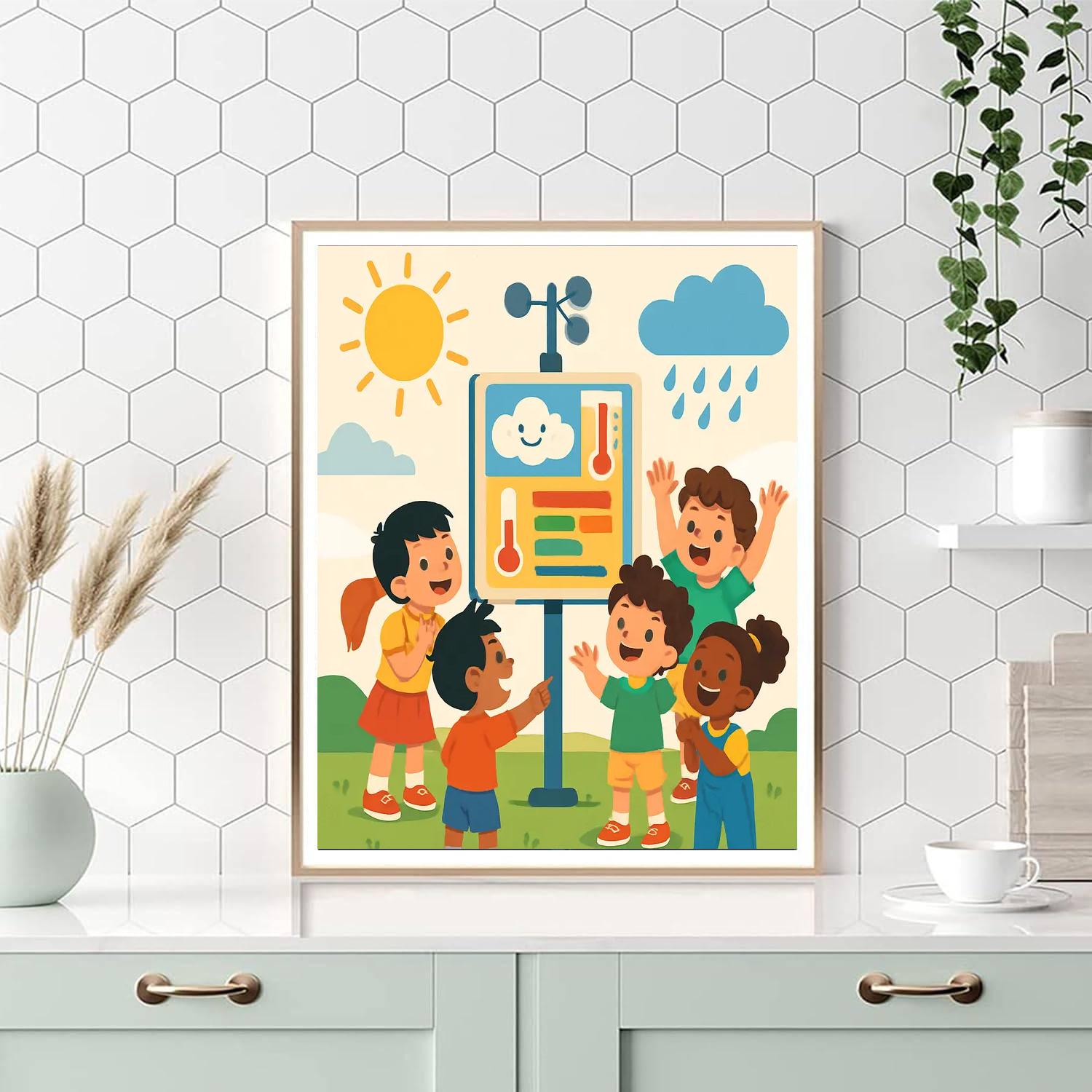 Wacky Weather Station Paint By Number