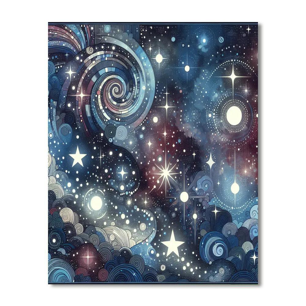 Galactic Starry Dream Paint By Numbers Kits