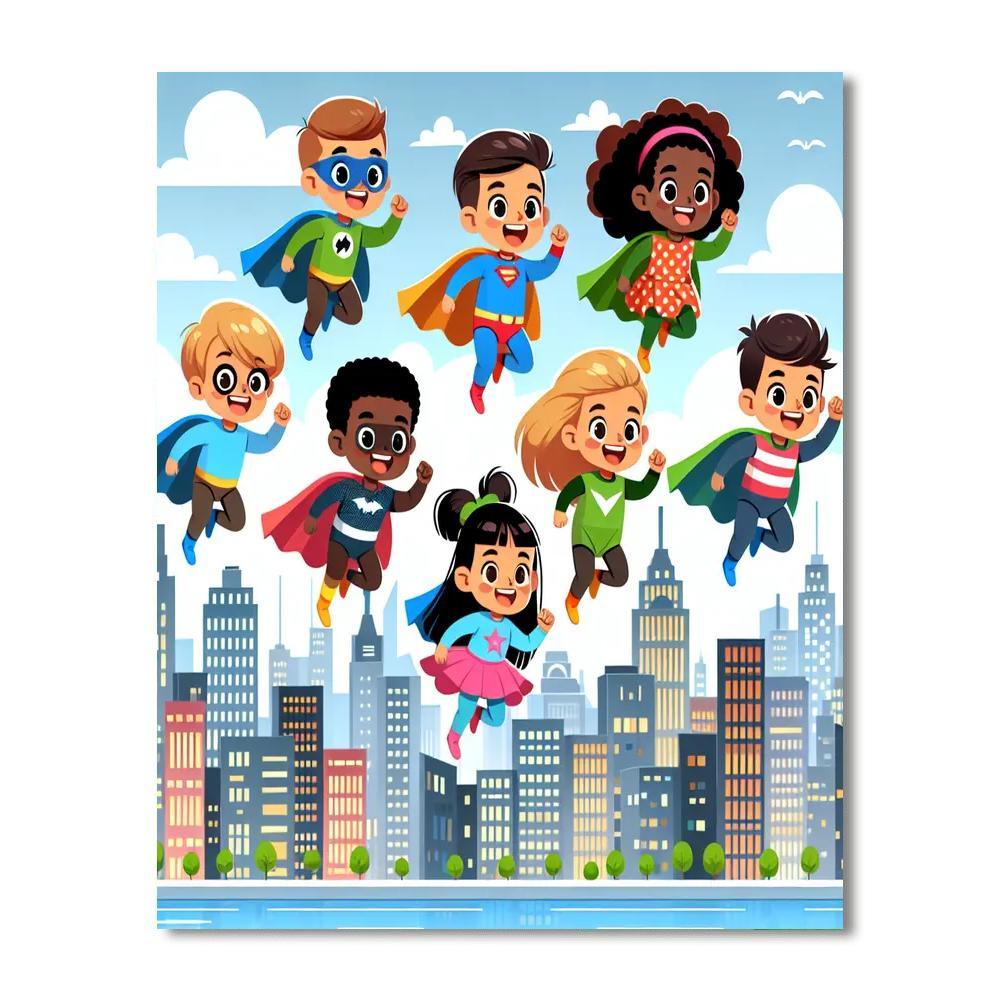 Superhero Daydreams Paint By Numbers Kits