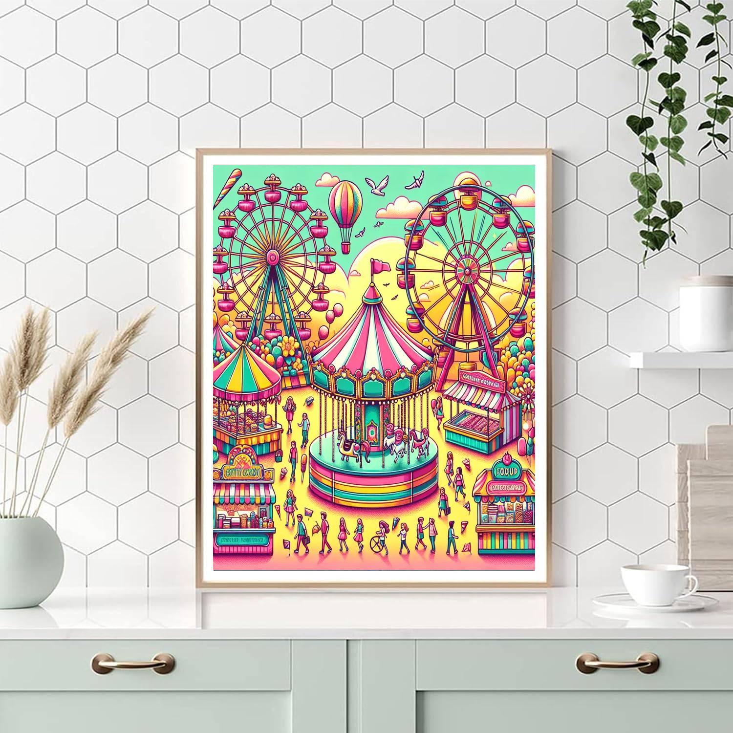 Joyful Summer Carnival Paint By Color
