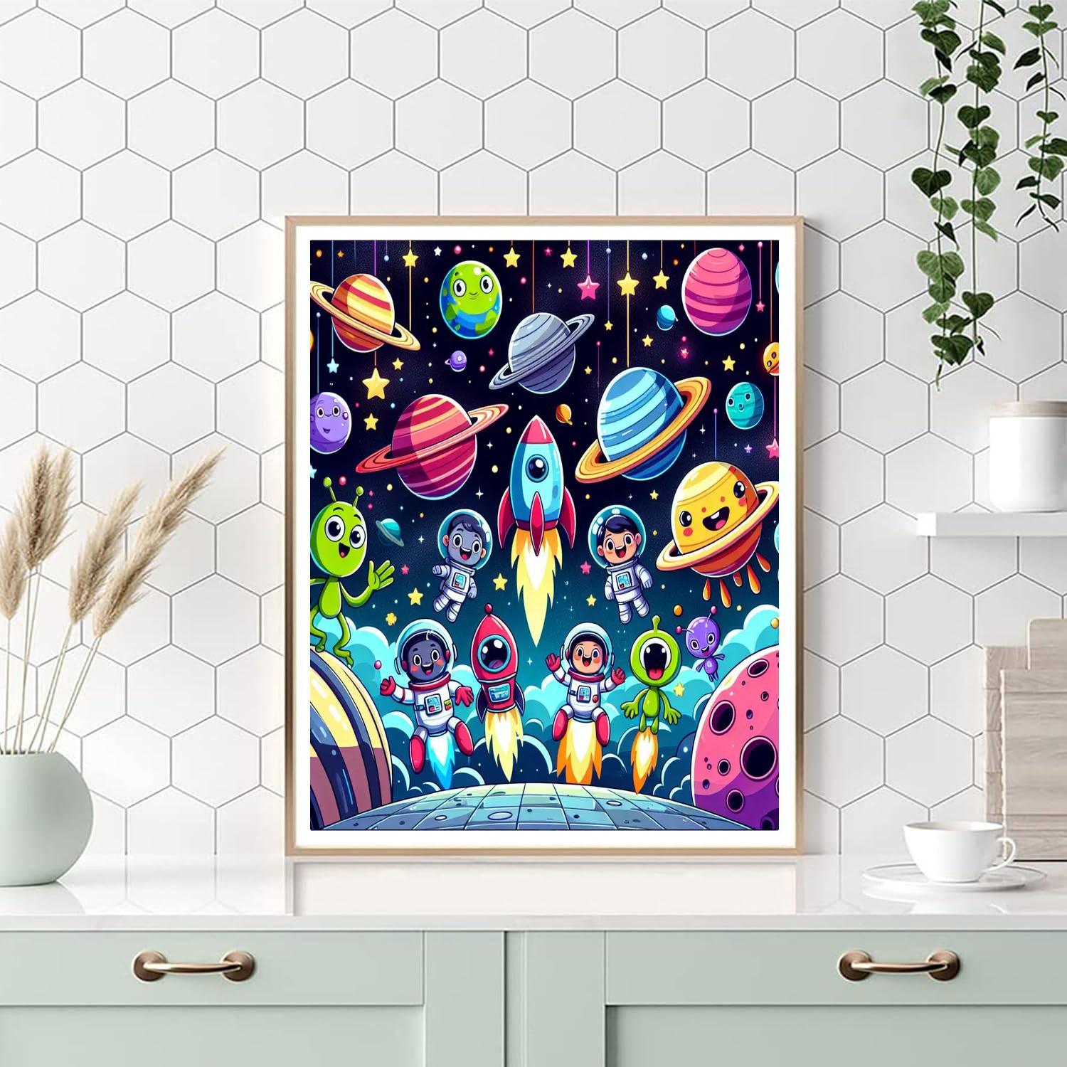 Galactic Explorers Mission Painting By Numbers Kit