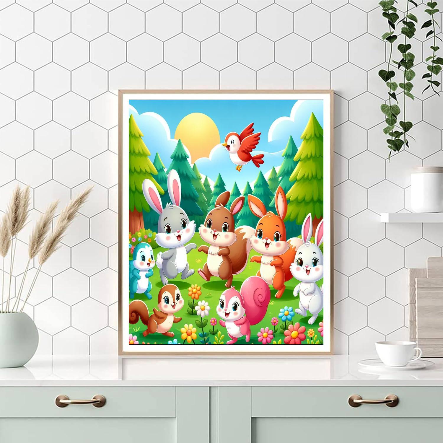 Colorful Critters Number Painting
