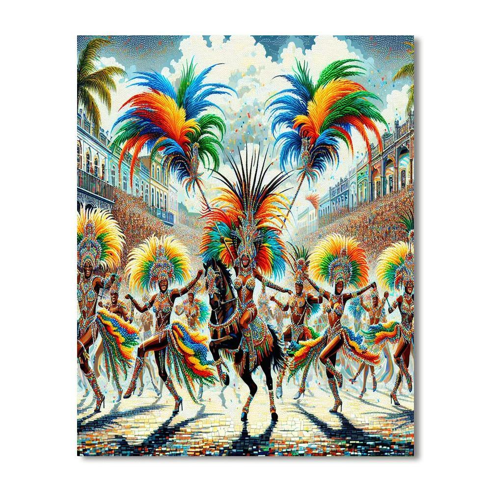 Karnival Of The Cannibals - Trinidad And Tobago Paint By Numbers Kits