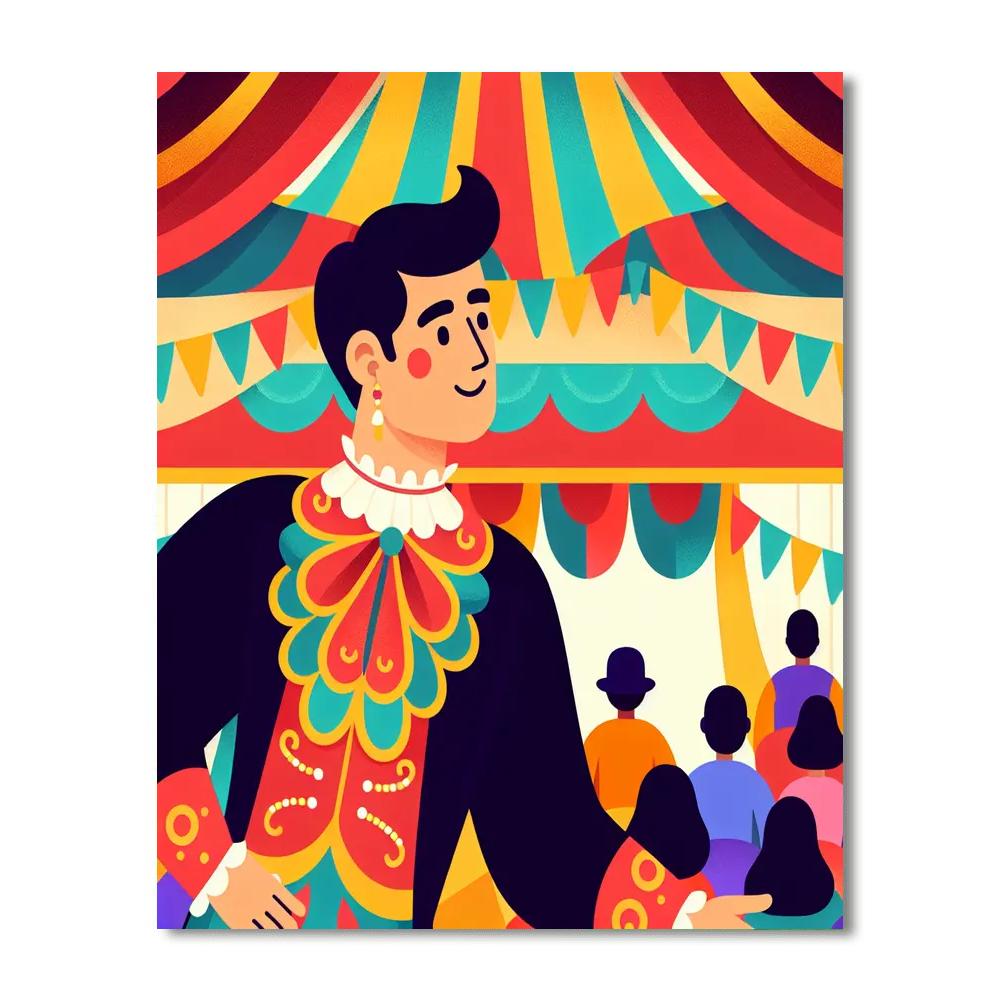 Circus Acrobat Show DIY Paint By Numbers