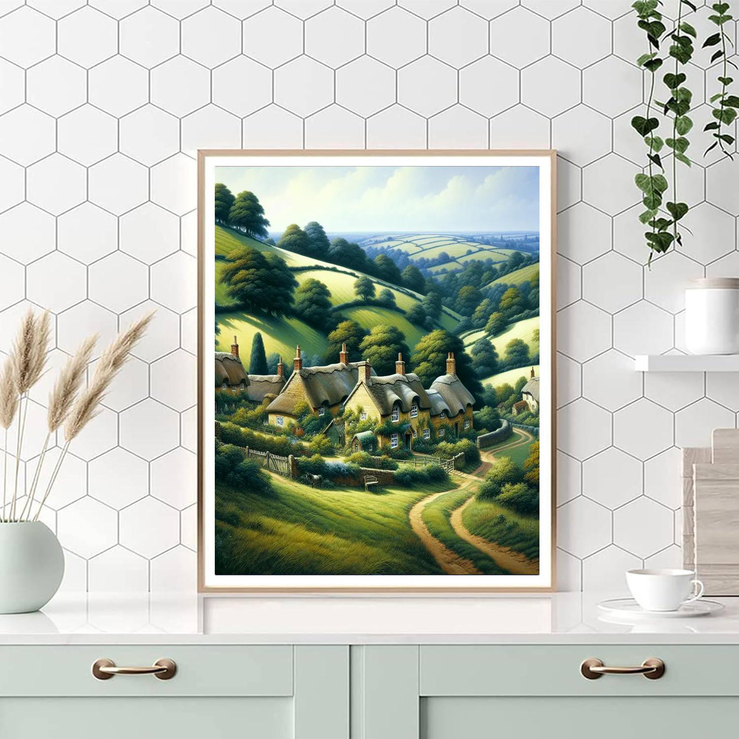 Classic English Countryside Paint By Numbers Kits