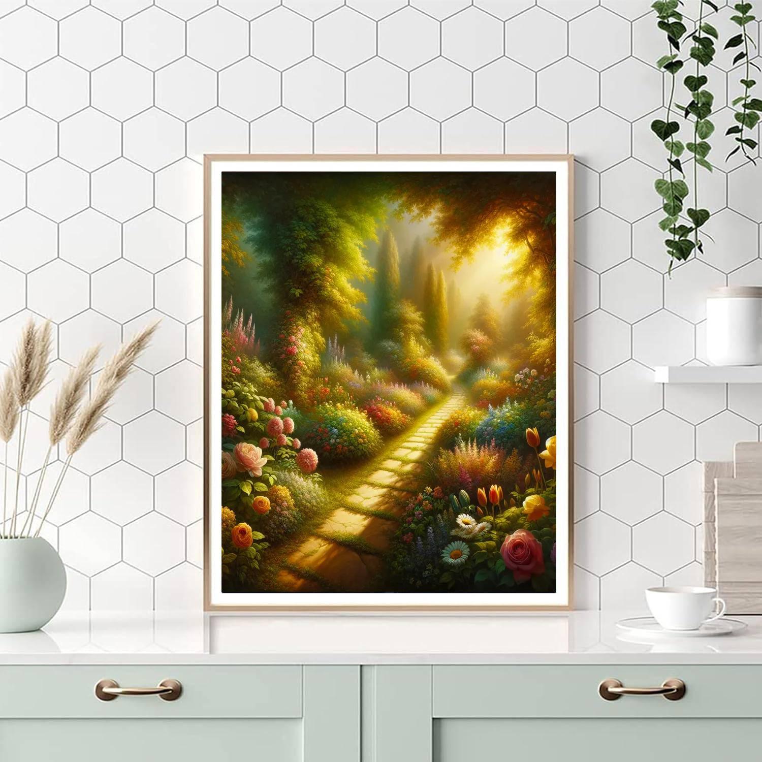 Garden Pathway Numbered Painting Kits