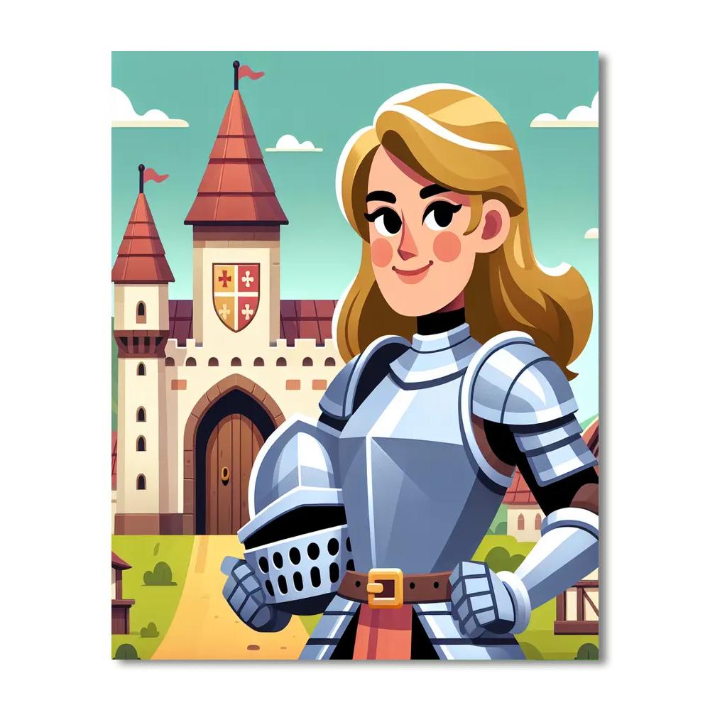 Knight's Castle Conquest Painting Number Kit