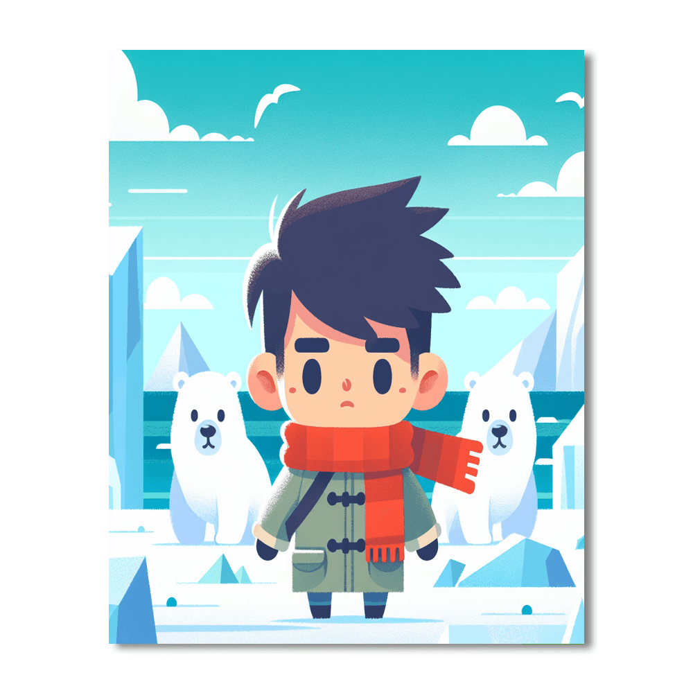 Polar Adventure Trek DIY Paint By Numbers