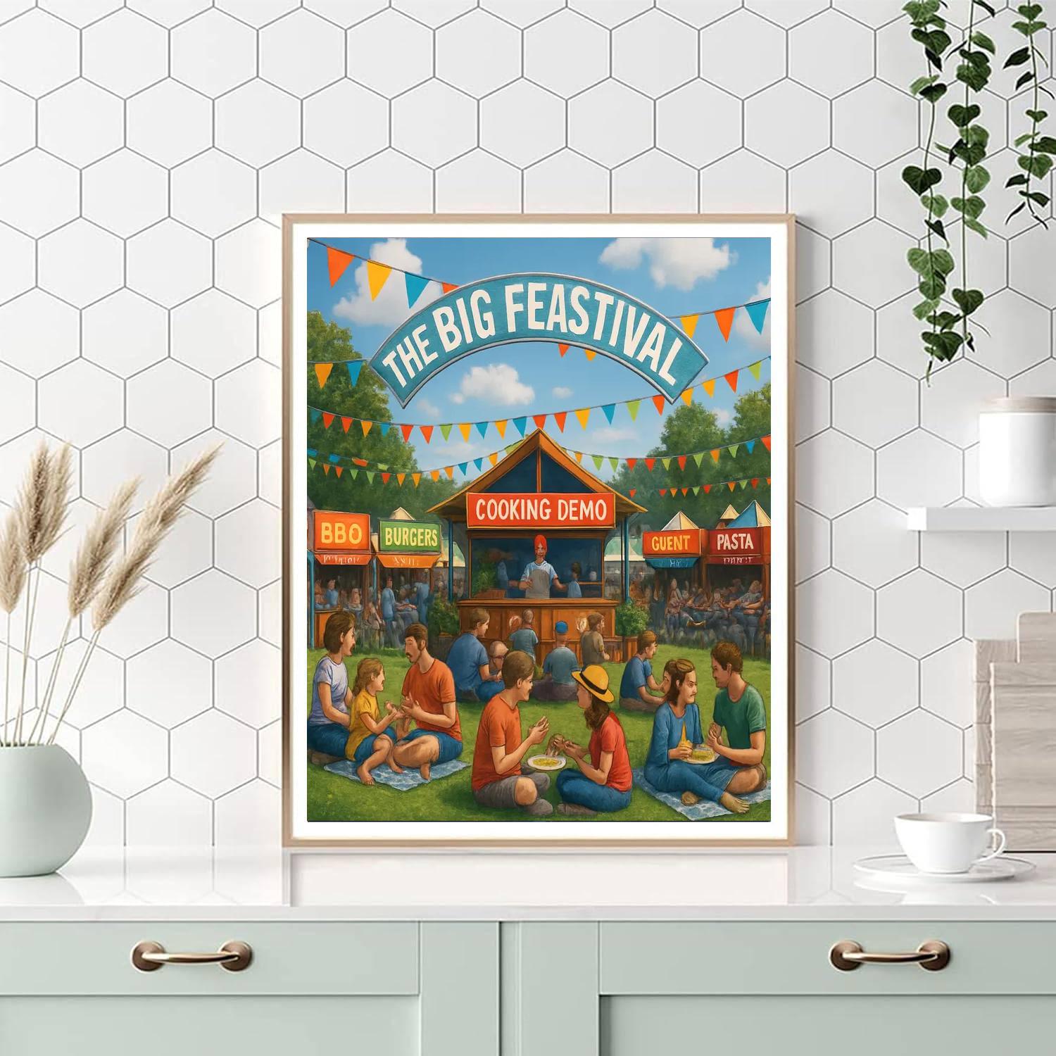 The Big Feastival - Oxfordshire, England Painting Number Kit