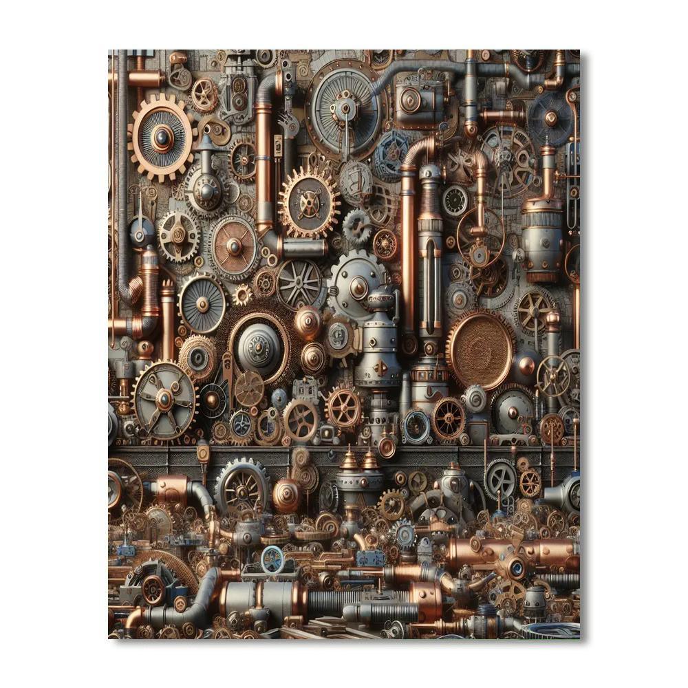 Steampunk Industrial Revolution Numbered Painting Kits