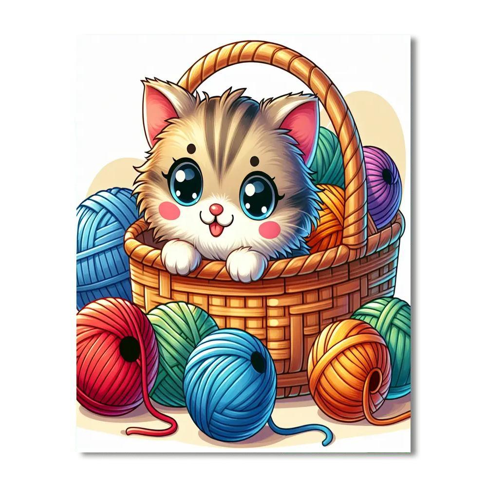 Mischievous Kitten Paint By Number
