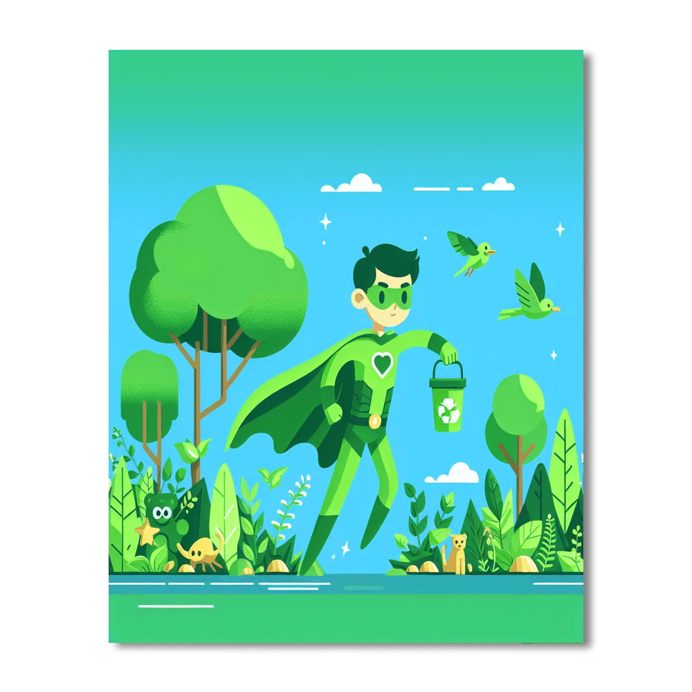 Eco-superhero Adventure Paint By Numbers Kits