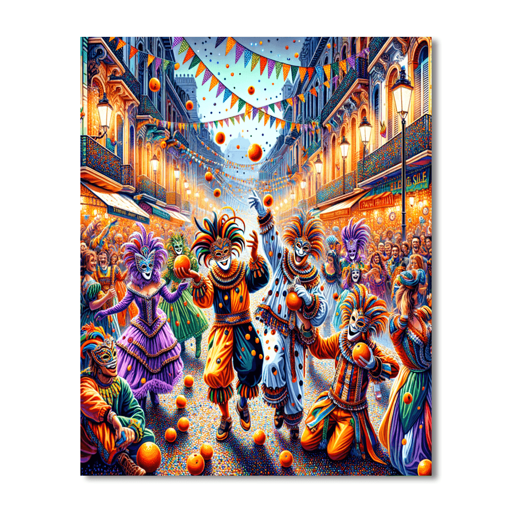 Karnaval De Binche - Belgium Numbered Painting Kits