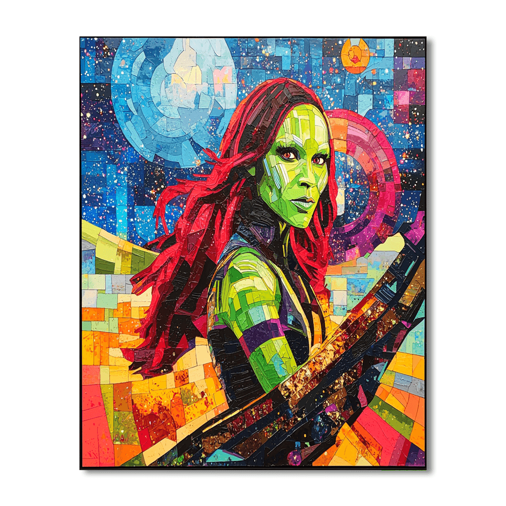 Zoe Saldana: The Cosmic Navigator Of Star-lord's Journey Paint By Numbers Kits