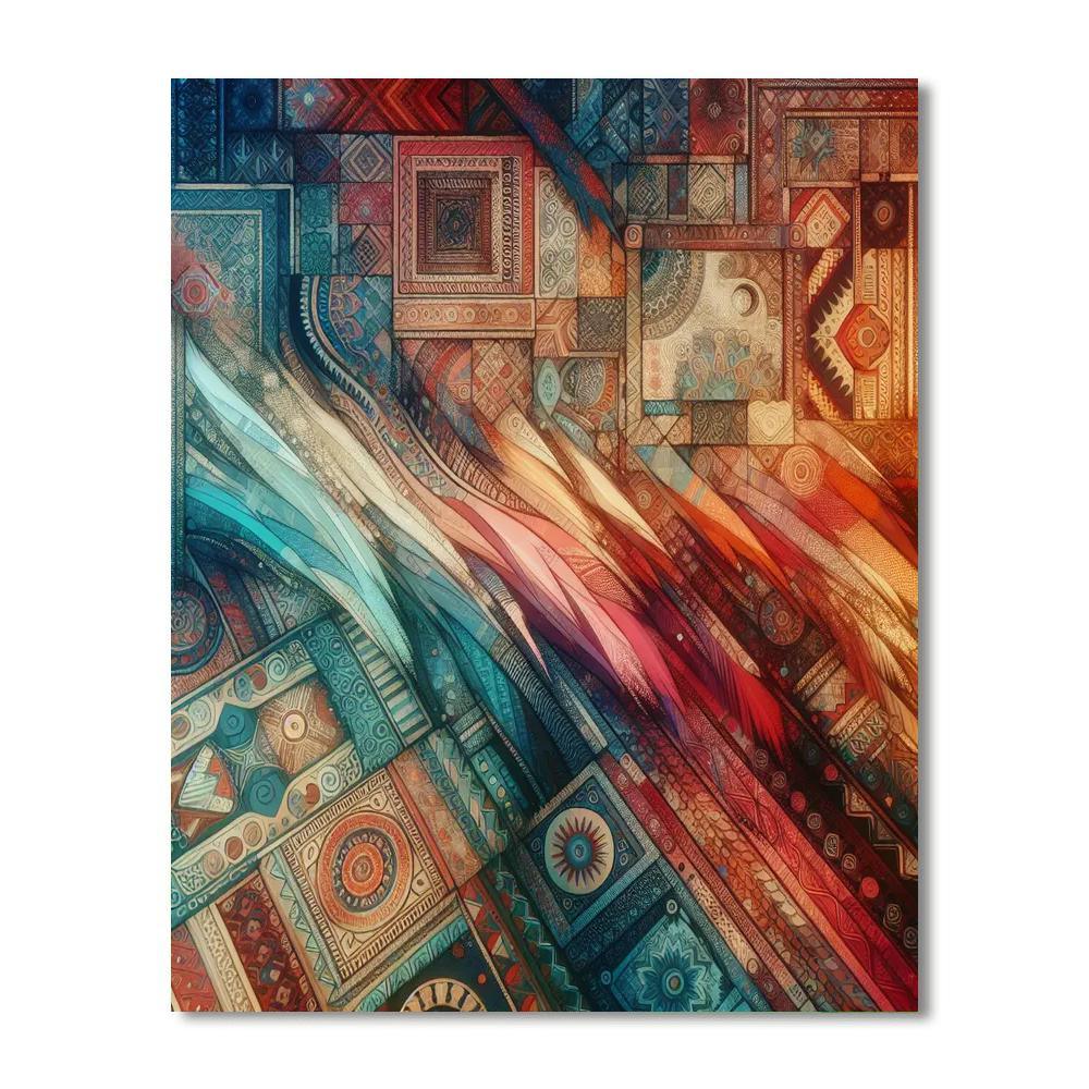 Bohemian Textile Dream Painting Number Kit