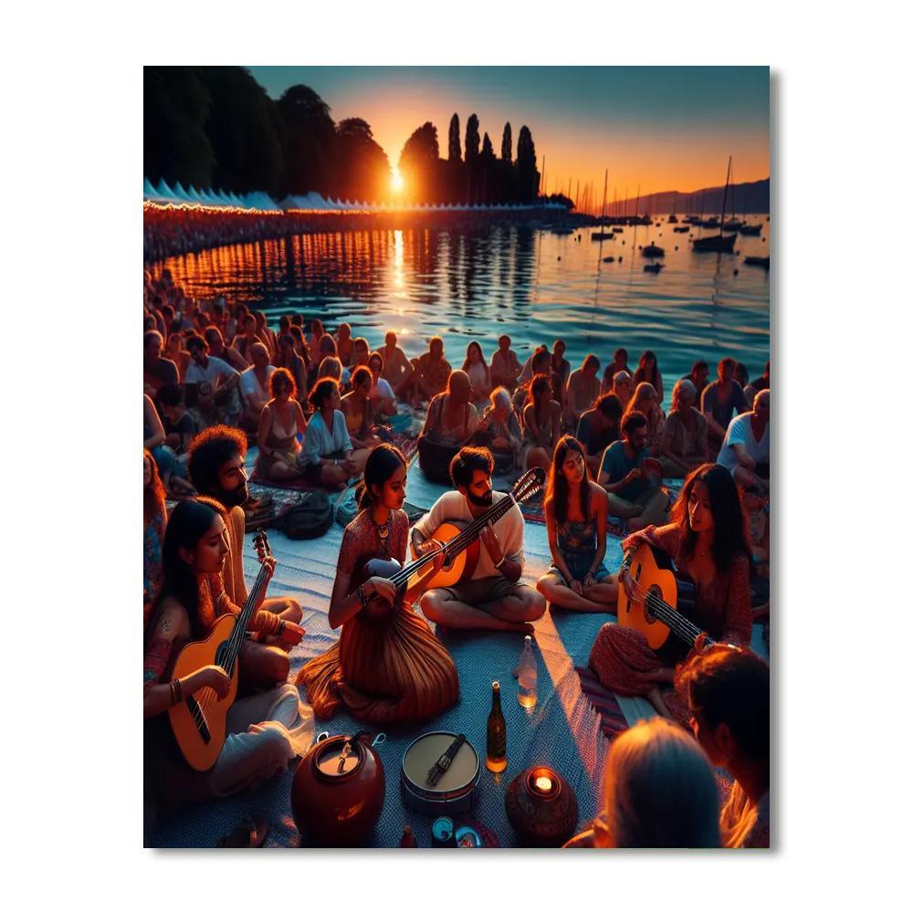 International Jazz Festival - Montreux, Switzerland Painting By Numbers Kit