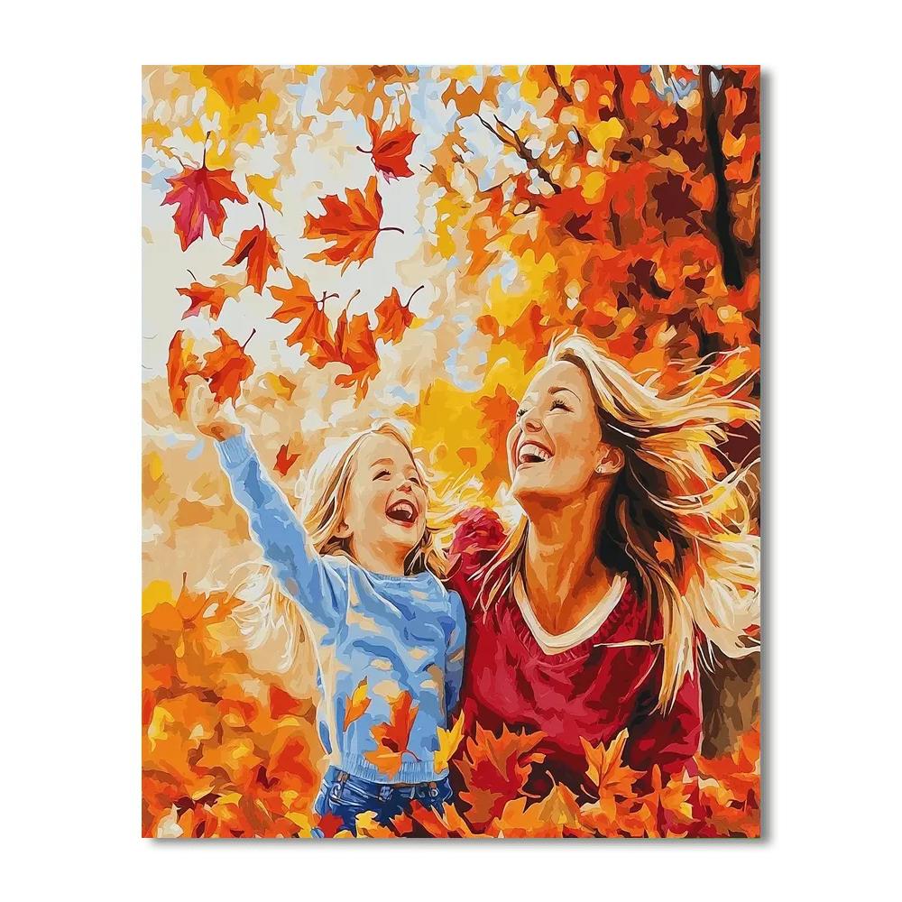 Dancing In The Autumn Leaves Paint By Number