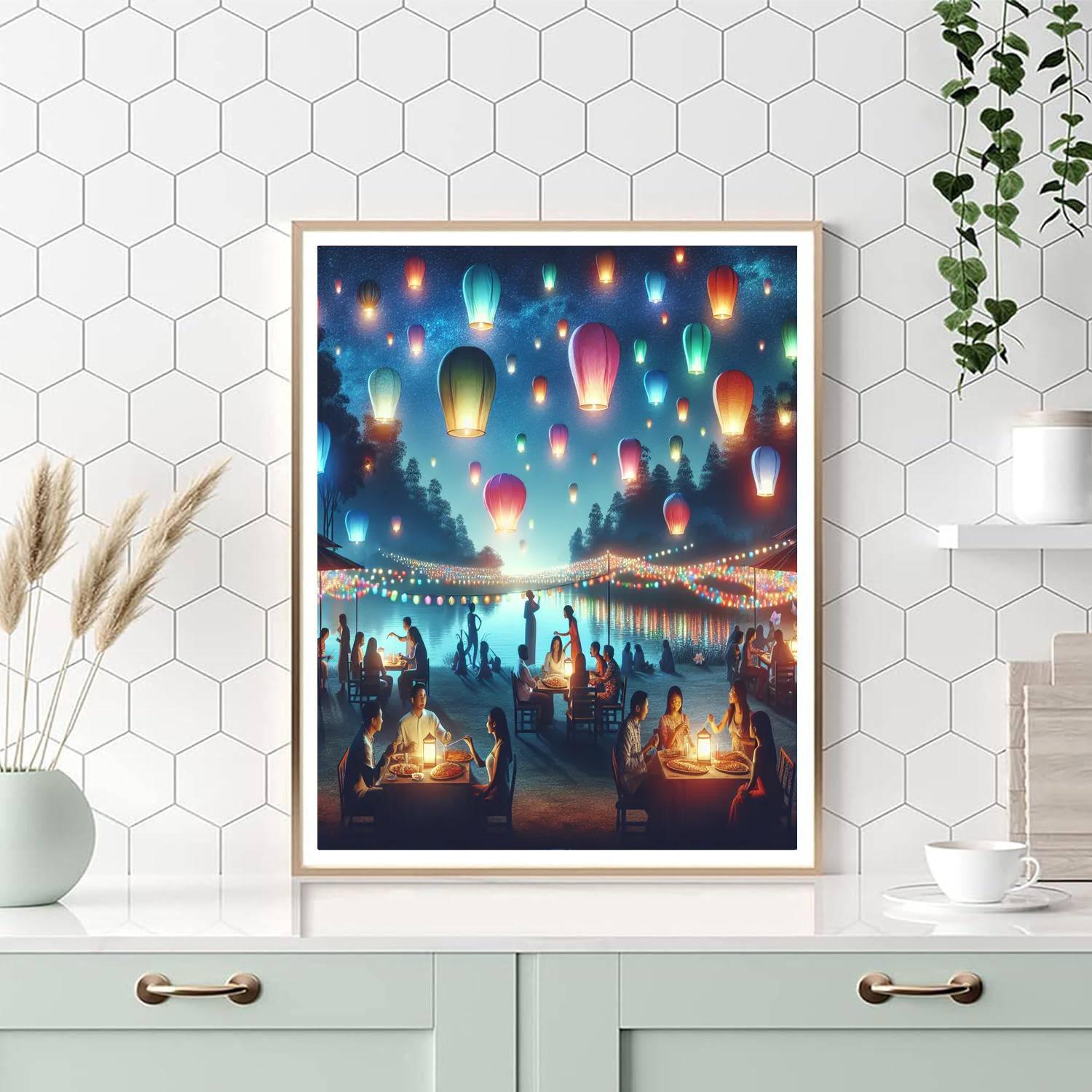 Pahoa Pahoa Lantern Festival Number Painting