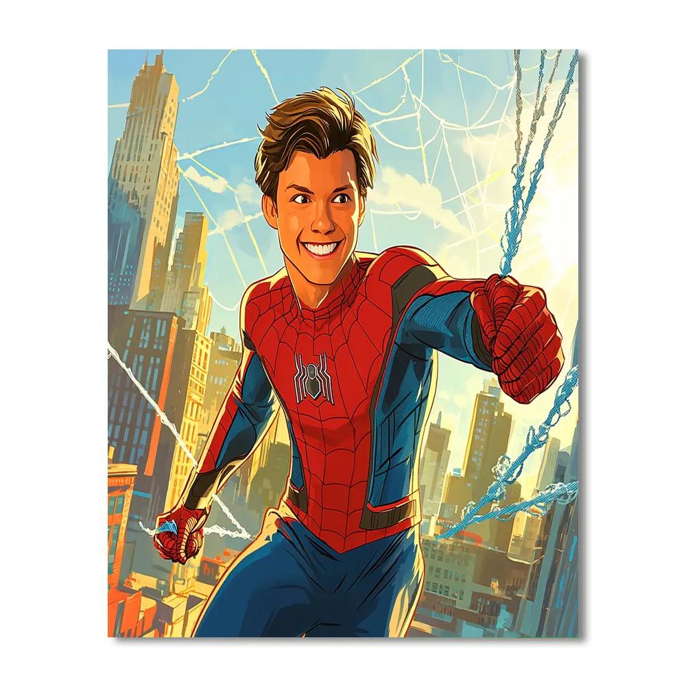 Tom Holland: The Enthusiastic Spirit Of Spider-man Numbered Painting Kits