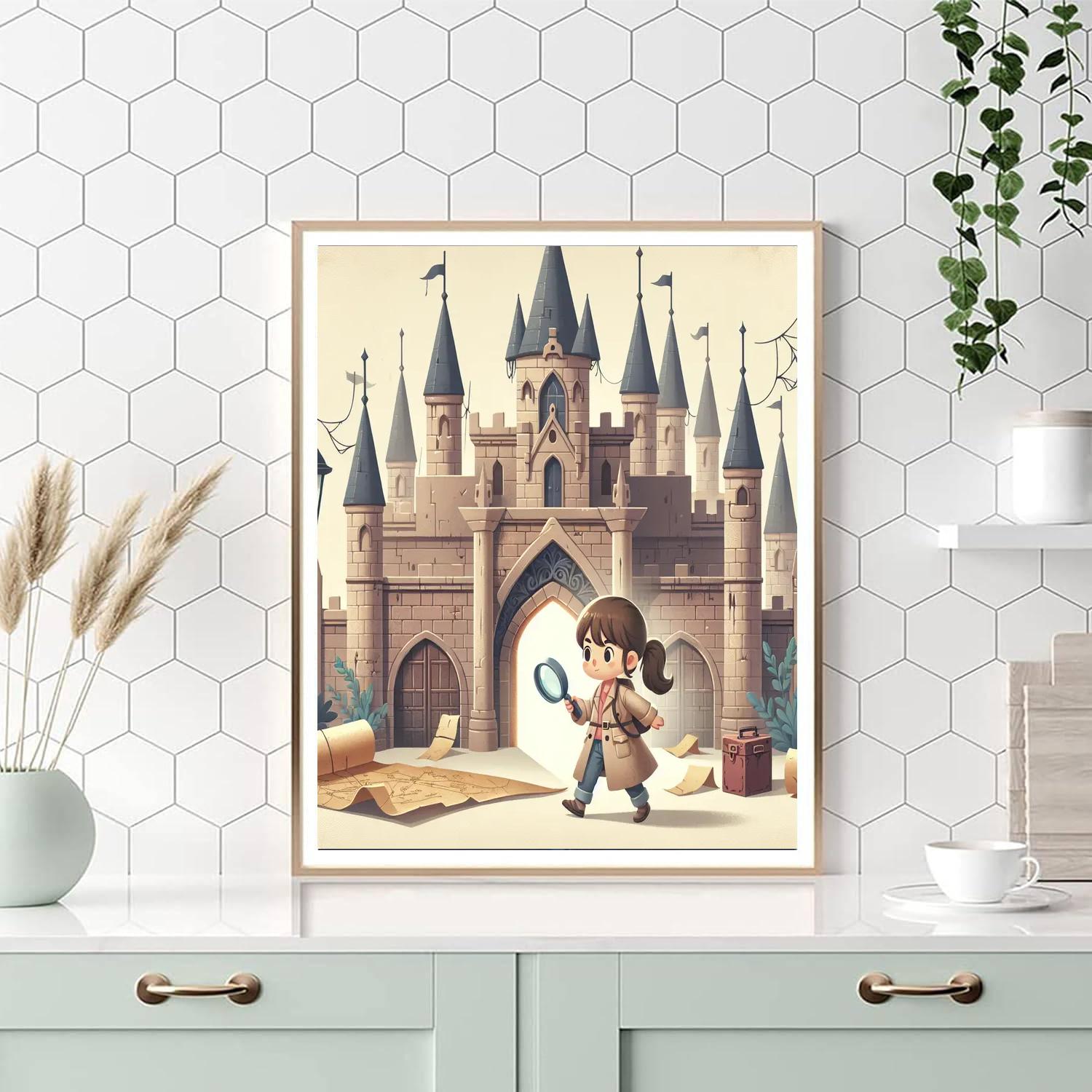 Mystery Castle Expedition Painting Number Kit