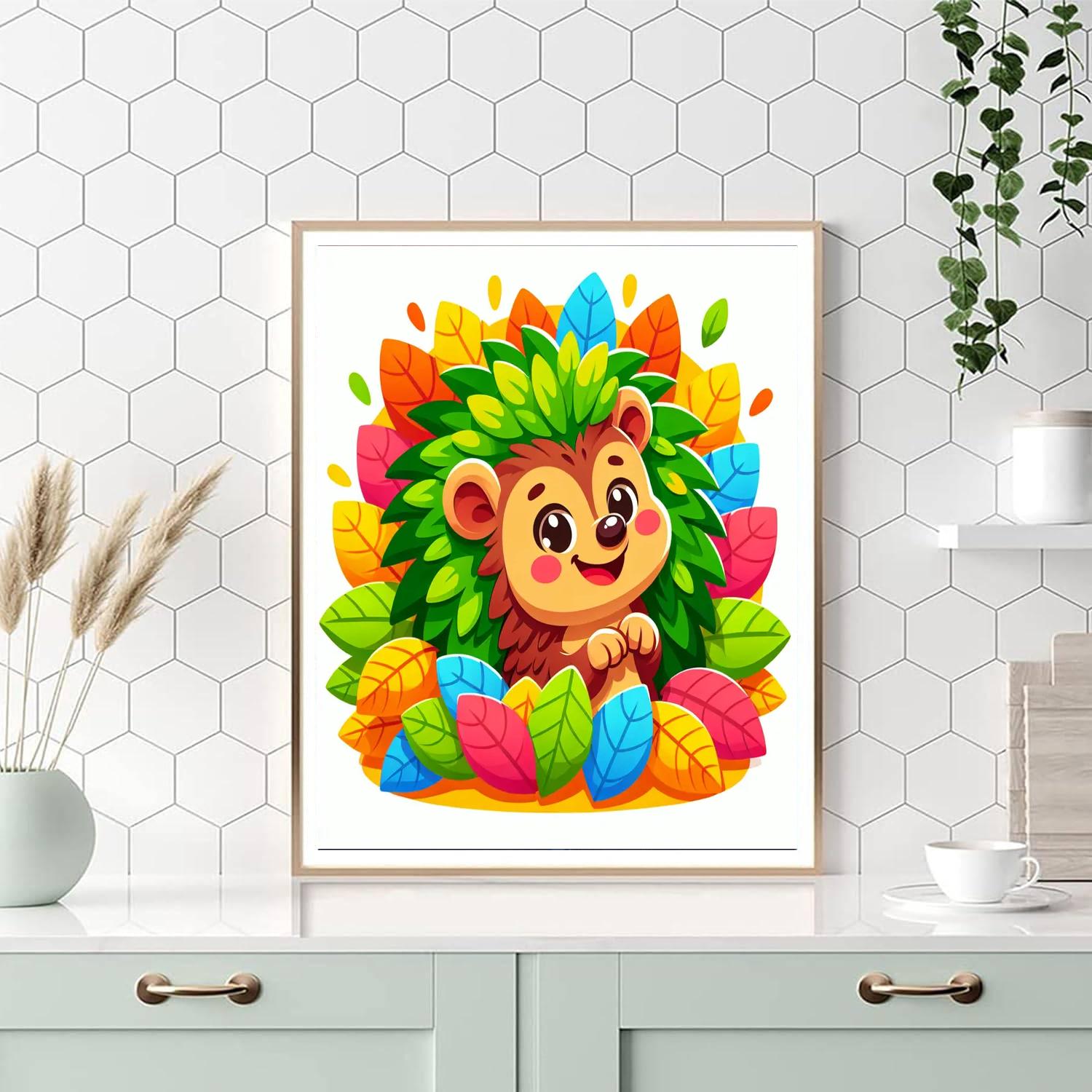 Witty Hedgehog Paint By Numbers Kits
