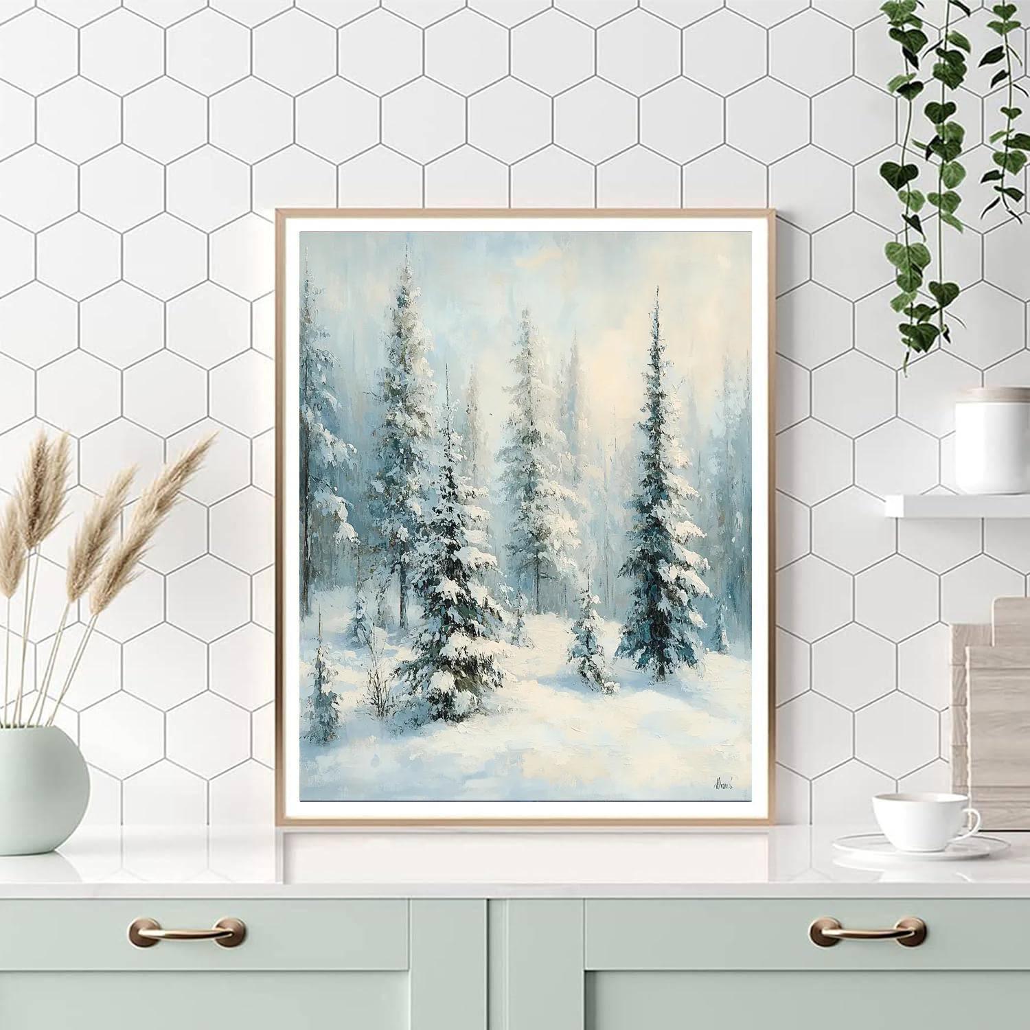 Claude Monet Inspired Ethereal Winter  Paint By Numbers