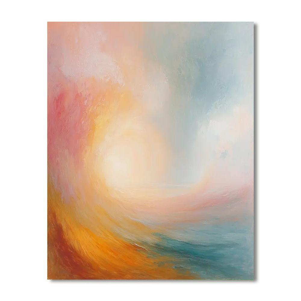 J.M.W. Turner Inspired Turner's Atmospheric Embrace  Numbered Painting Kits