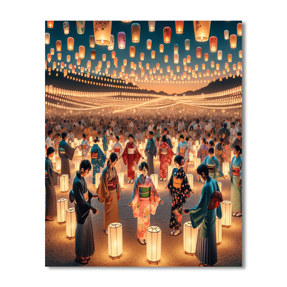 O-bon Festival - Japan Paint By Color