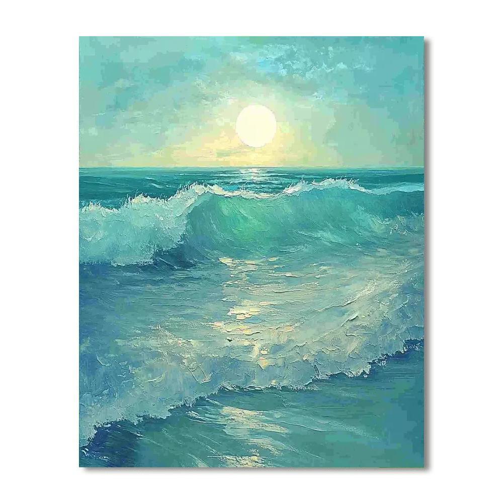 Frida Kahlo Inspired Waves Of Solitude  Paint By Numbers Art